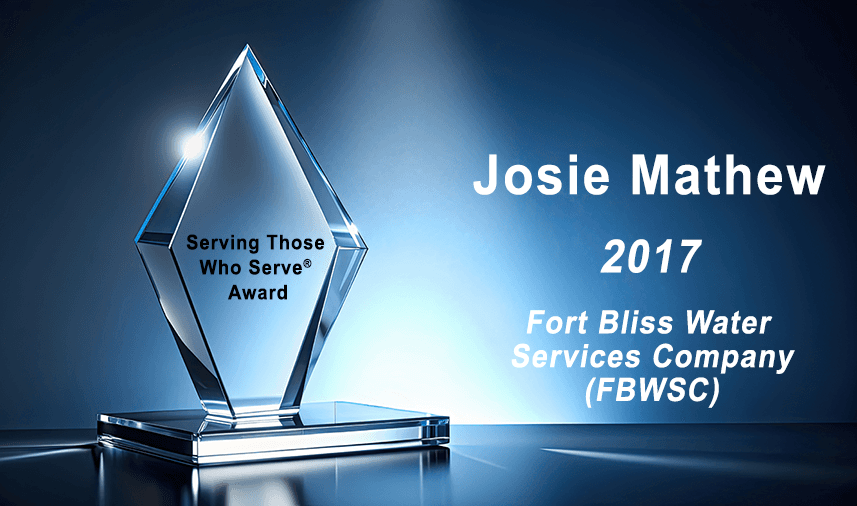 2017 Serving Those Who Serve Award recipient