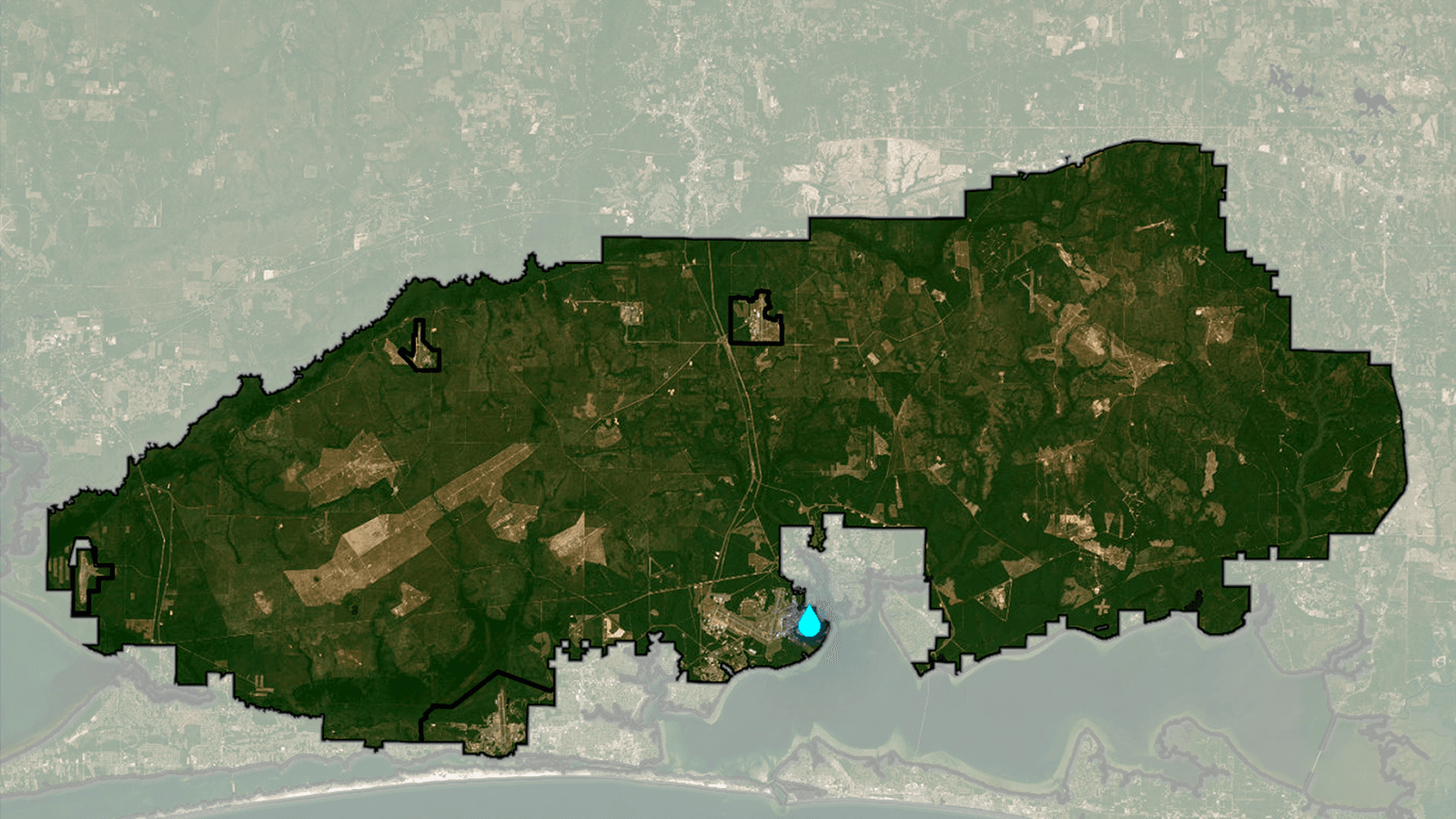 Eglin Air Force Base utility map